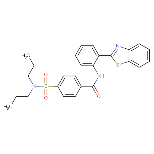 N-[2-(1,3-benzothiazol-2-yl)phenyl]-4-(dipropylsulfamoyl)benzamide