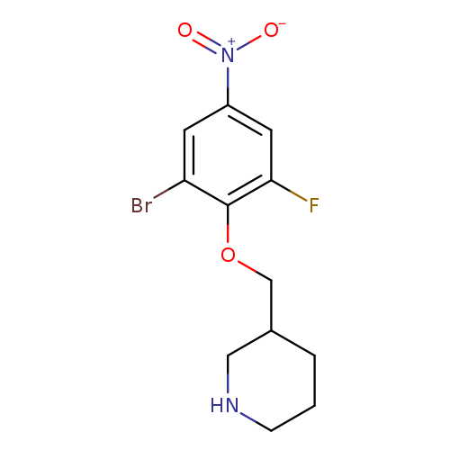 3-(2-Bromo-6-fluoro-4-nitro-phenoxymethyl)-piperidine