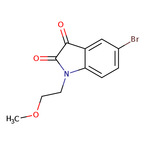5-bromo-1-(2-methoxyethyl)-2,3-dihydro-1H-indole-2,3-dione