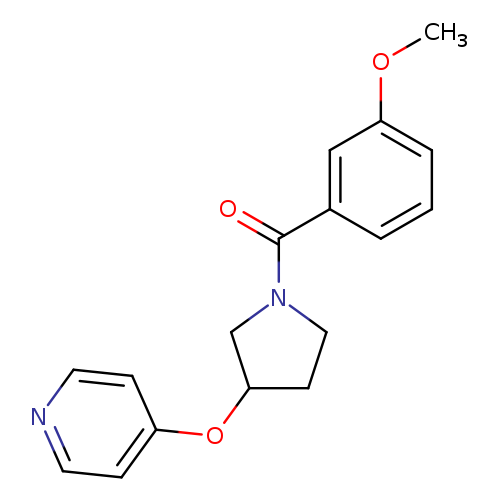 4-{[1-(3-methoxybenzoyl)pyrrolidin-3-yl]oxy}pyridine