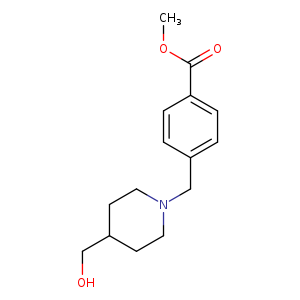 methyl 4-{[4-(hydroxymethyl)piperidin-1-yl]methyl}benzoate