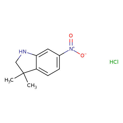 3,3-dimethyl-6-nitro-2,3-dihydro-1H-indole hydrochloride