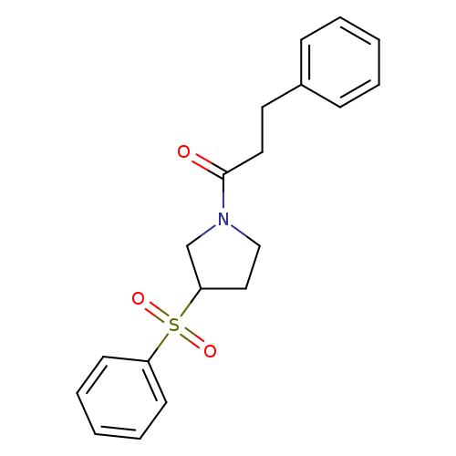 1-[3-(benzenesulfonyl)pyrrolidin-1-yl]-3-phenylpropan-1-one