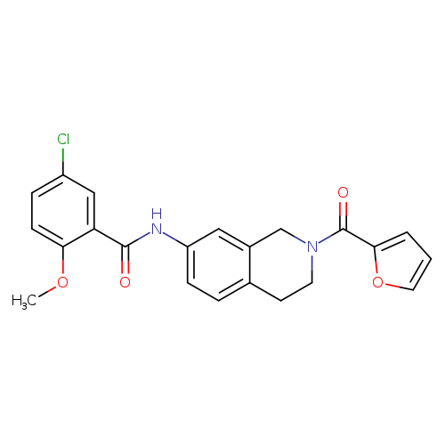 5-chloro-N-[2-(furan-2-carbonyl)-1,2,3,4-tetrahydroisoquinolin-7-yl]-2-methoxybenzamide