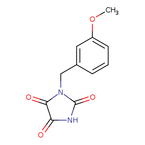 1-[(3-methoxyphenyl)methyl]imidazolidine-2,4,5-trione