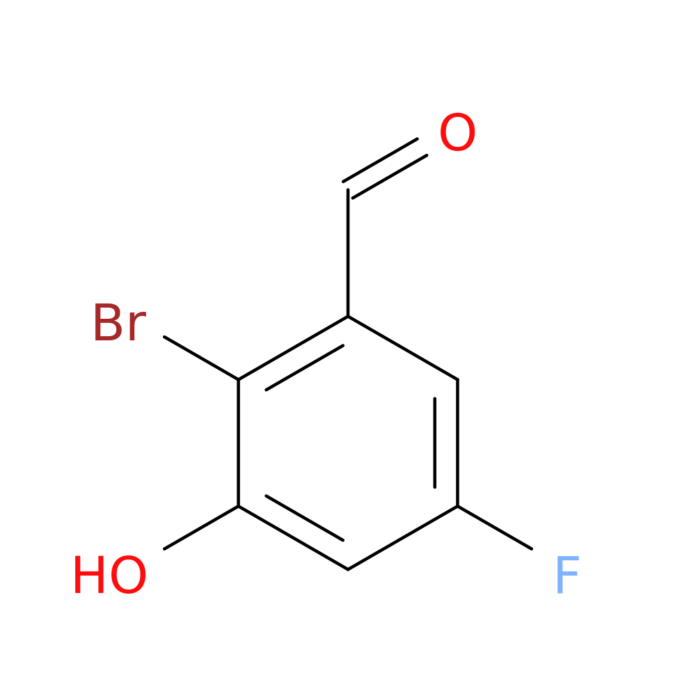 2-Bromo-5-fluoro-3-hydroxybenzaldehyde