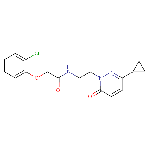 2-(2-chlorophenoxy)-N-[2-(3-cyclopropyl-6-oxo-1,6-dihydropyridazin-1-yl)ethyl]acetamide