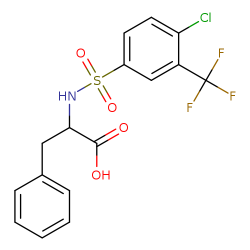 ((4-chloro-3-(trifluoromethyl)phenyl)sulfonyl)phenylalanine