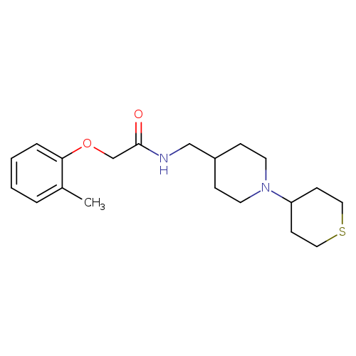 2-(2-methylphenoxy)-N-{[1-(thian-4-yl)piperidin-4-yl]methyl}acetamide