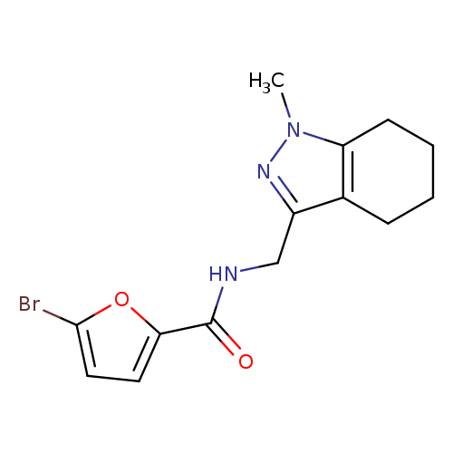 5-bromo-N-[(1-methyl-4,5,6,7-tetrahydro-1H-indazol-3-yl)methyl]furan-2-carboxamide
