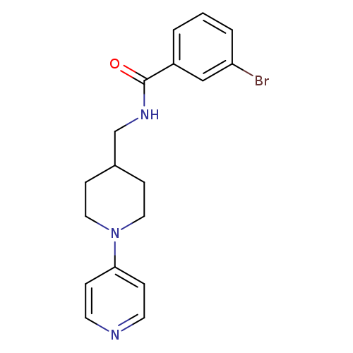 3-bromo-N-{[1-(pyridin-4-yl)piperidin-4-yl]methyl}benzamide