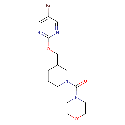 4-(3-{[(5-bromopyrimidin-2-yl)oxy]methyl}piperidine-1-carbonyl)morpholine