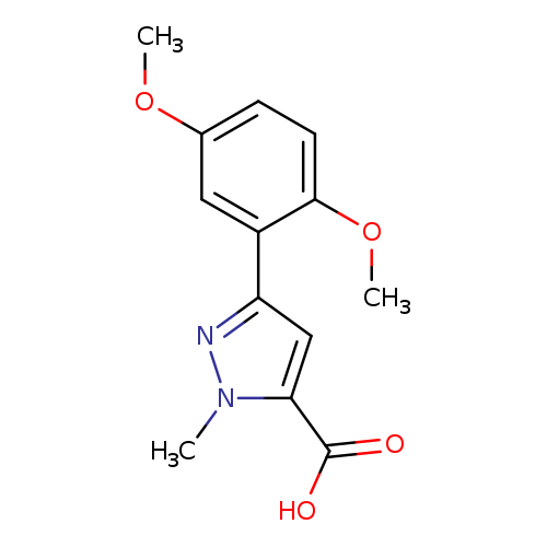 3-(2,5-Dimethoxyphenyl)-1-methyl-1(h)-pyrazole-5-carboxylic acid