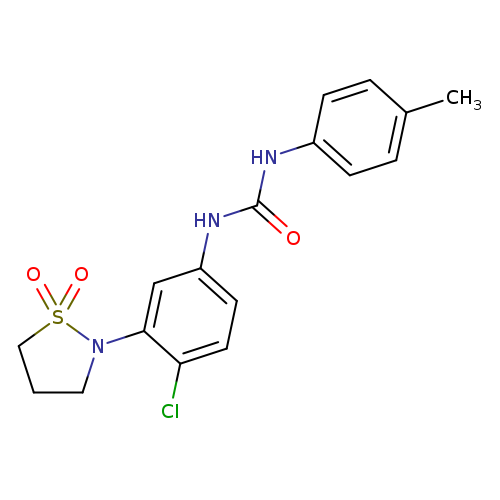 3-[4-chloro-3-(1,1-dioxo-1lambda6,2-thiazolidin-2-yl)phenyl]-1-(4-methylphenyl)urea