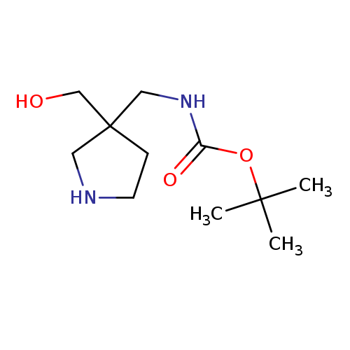 tert-butyl N-{[3-(hydroxymethyl)pyrrolidin-3-yl]methyl}carbamate