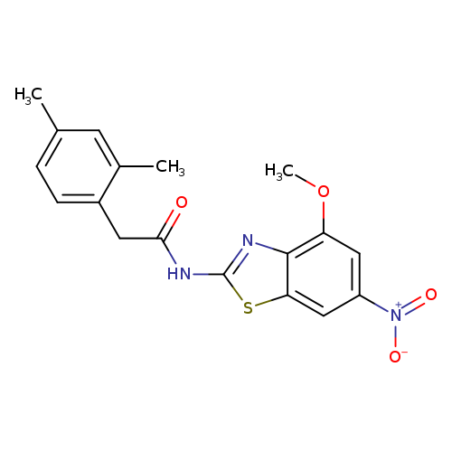2-(2,4-dimethylphenyl)-N-(4-methoxy-6-nitro-1,3-benzothiazol-2-yl)acetamide