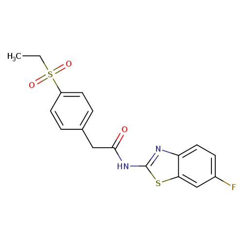 2-[4-(ethanesulfonyl)phenyl]-N-(6-fluoro-1,3-benzothiazol-2-yl)acetamide