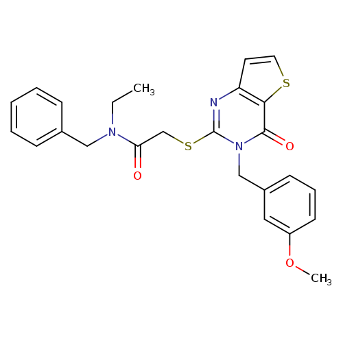 N-benzyl-N-ethyl-2-({3-[(3-methoxyphenyl)methyl]-4-oxo-3H,4H-thieno[3,2-d]pyrimidin-2-yl}sulfanyl)acetamide