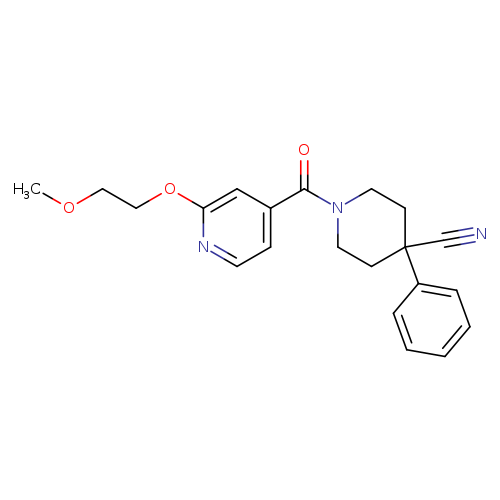1-[2-(2-methoxyethoxy)pyridine-4-carbonyl]-4-phenylpiperidine-4-carbonitrile