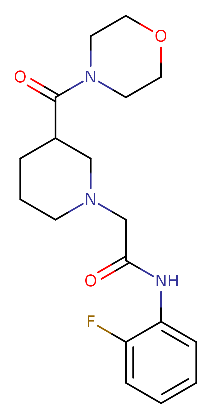 N-(2-fluorophenyl)-2-[3-(morpholine-4-carbonyl)piperidin-1-yl]acetamide