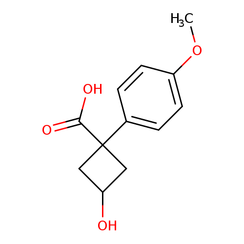 3-hydroxy-1-(4-methoxyphenyl)cyclobutanecarboxylic acid