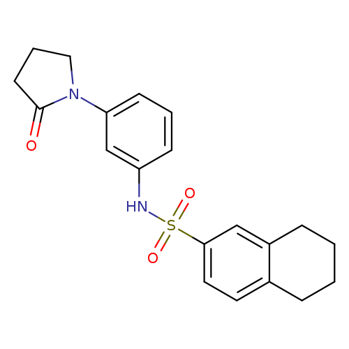 N-[3-(2-oxopyrrolidin-1-yl)phenyl]-5,6,7,8-tetrahydronaphthalene-2-sulfonamide