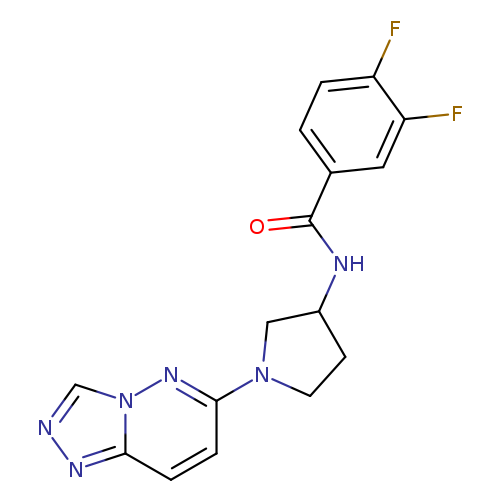3,4-difluoro-N-(1-{[1,2,4]triazolo[4,3-b]pyridazin-6-yl}pyrrolidin-3-yl)benzamide