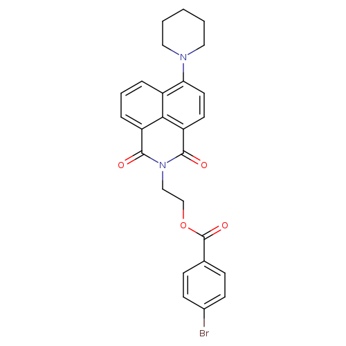 2-[2,4-dioxo-8-(piperidin-1-yl)-3-azatricyclo[7.3.1.0^{5,13}]trideca-1(13),5,7,9,11-pentaen-3-yl]ethyl 4-bromobenzoate