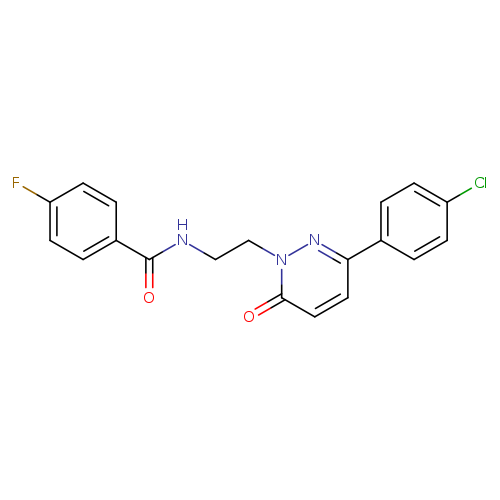 N-{2-[3-(4-chlorophenyl)-6-oxo-1,6-dihydropyridazin-1-yl]ethyl}-4-fluorobenzamide