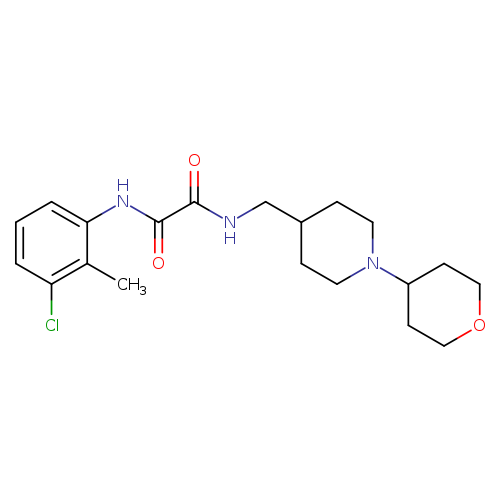N'-(3-chloro-2-methylphenyl)-N-{[1-(oxan-4-yl)piperidin-4-yl]methyl}ethanediamide