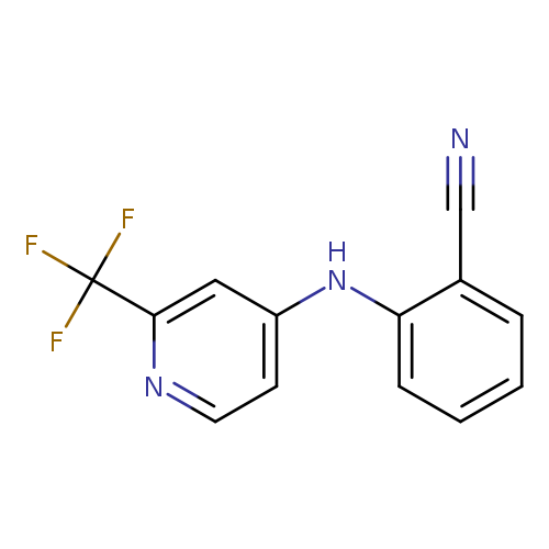 2-{[2-(trifluoromethyl)pyridin-4-yl]amino}benzonitrile