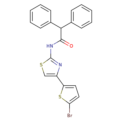 N-[4-(5-bromothiophen-2-yl)-1,3-thiazol-2-yl]-2,2-diphenylacetamide