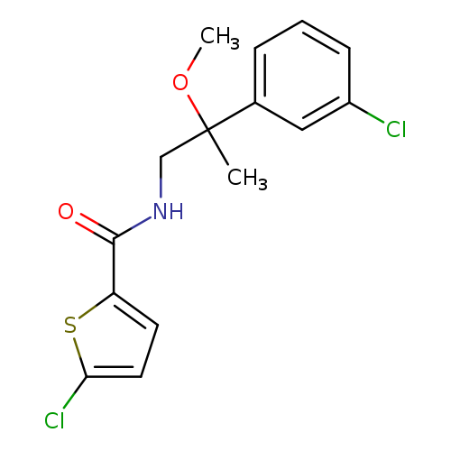 5-chloro-N-[2-(3-chlorophenyl)-2-methoxypropyl]thiophene-2-carboxamide