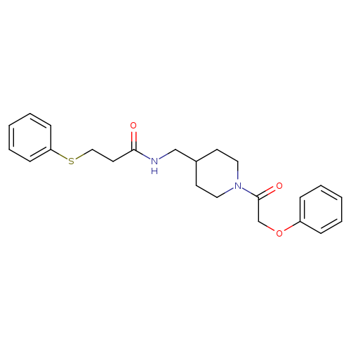 N-{[1-(2-phenoxyacetyl)piperidin-4-yl]methyl}-3-(phenylsulfanyl)propanamide