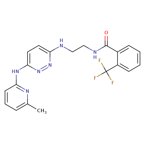 N-[2-({6-[(6-methylpyridin-2-yl)amino]pyridazin-3-yl}amino)ethyl]-2-(trifluoromethyl)benzamide