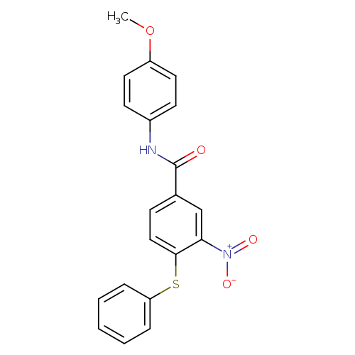 N-(4-methoxyphenyl)-3-nitro-4-(phenylsulfanyl)benzamide
