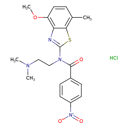 N-[2-(dimethylamino)ethyl]-N-(4-methoxy-7-methyl-1,3-benzothiazol-2-yl)-4-nitrobenzamide hydrochloride