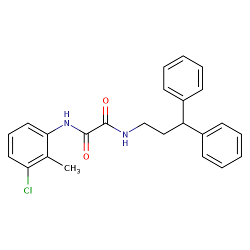 N-(3-chloro-2-methylphenyl)-N'-(3,3-diphenylpropyl)ethanediamide