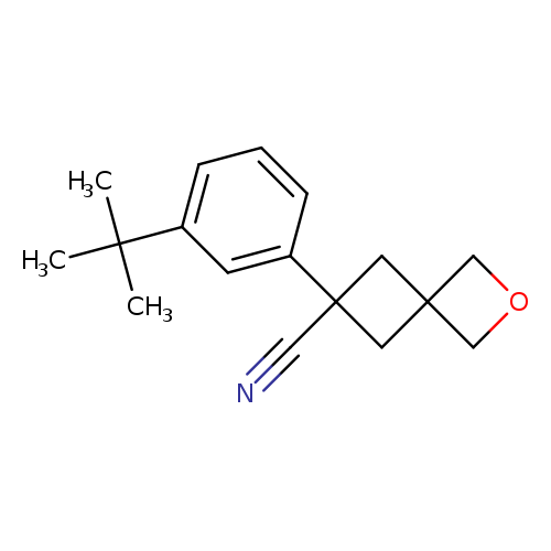 6-(3-tert-butylphenyl)-2-oxaspiro[3.3]heptane-6-carbonitrile