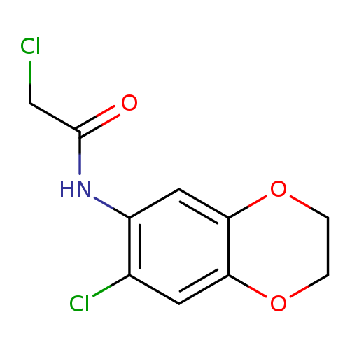 2-chloro-N-(7-chloro-2,3-dihydro-1,4-benzodioxin-6-yl)acetamide