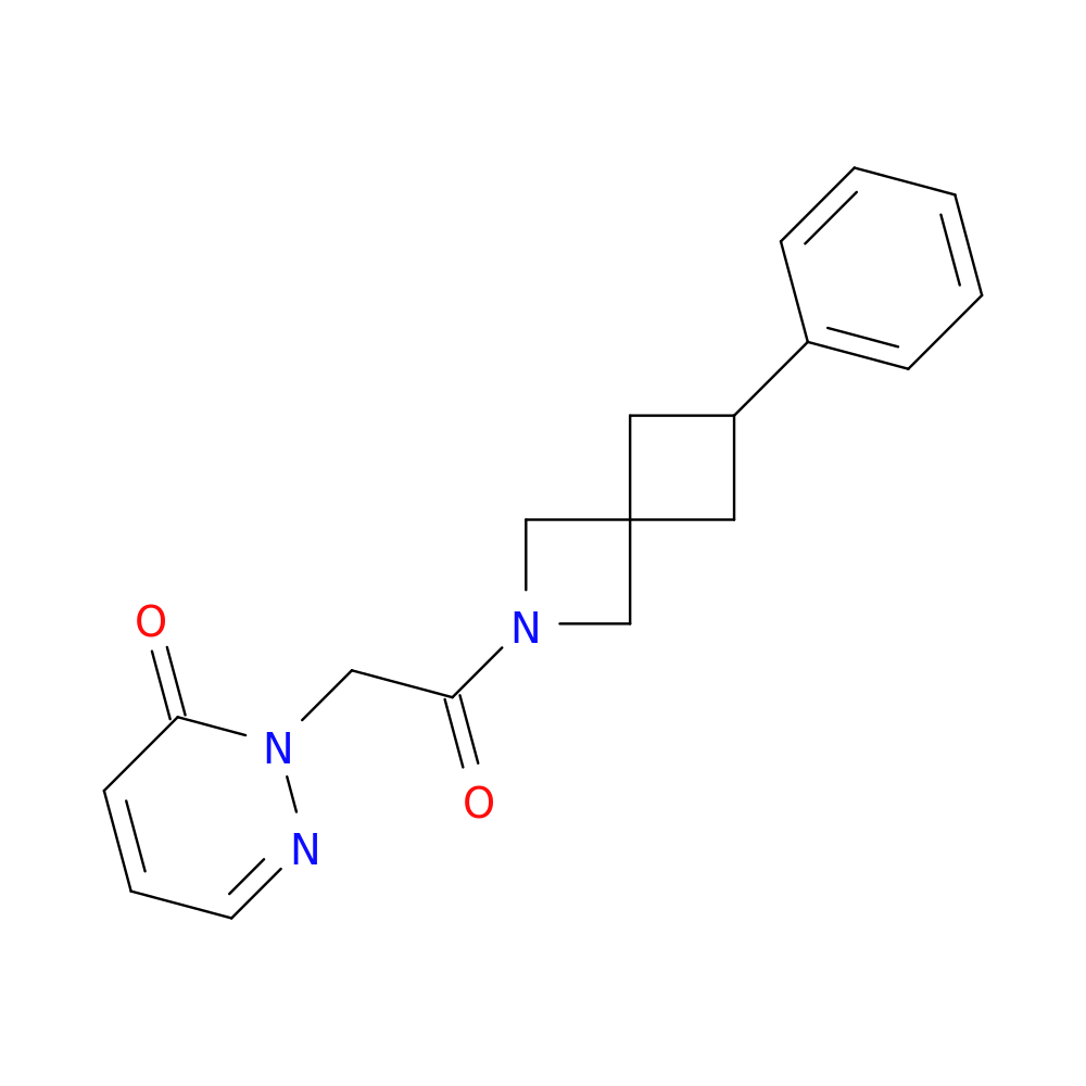 2-(2-oxo-2-{6-phenyl-2-azaspiro[3.3]heptan-2-yl}ethyl)-2,3-dihydropyridazin-3-one