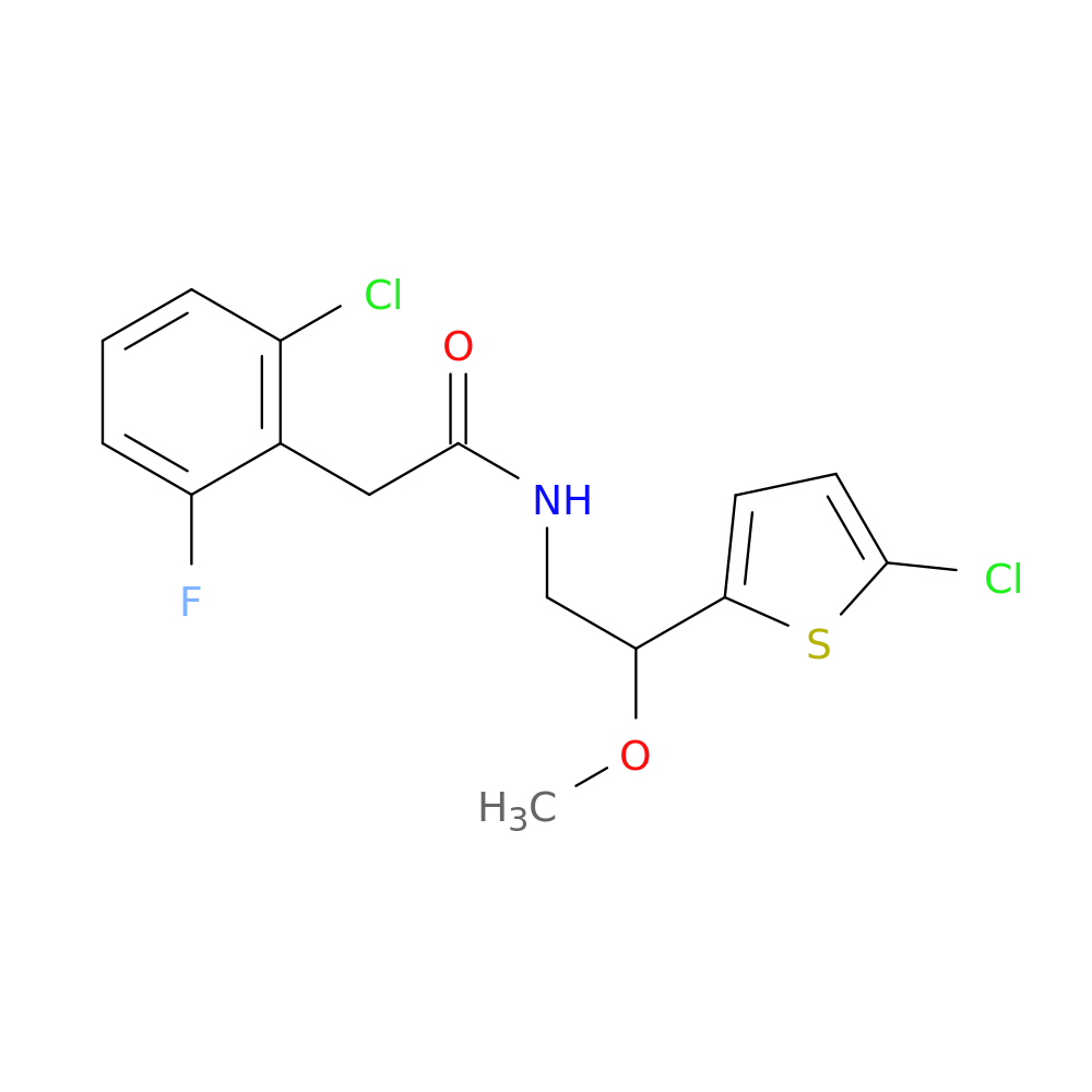 2-(2-chloro-6-fluorophenyl)-N-[2-(5-chlorothiophen-2-yl)-2-methoxyethyl]acetamide