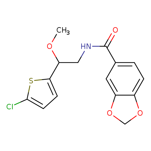 N-[2-(5-chlorothiophen-2-yl)-2-methoxyethyl]-2H-1,3-benzodioxole-5-carboxamide