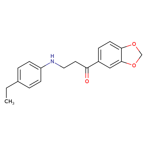 1-(Benzo[d][1,3]dioxol-5-yl)-3-((4-ethylphenyl)amino)propan-1-one