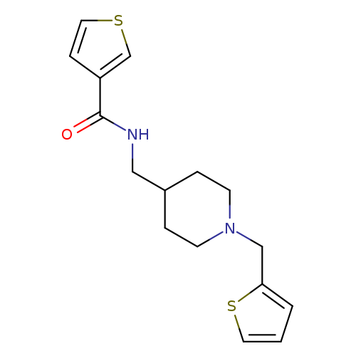 N-({1-[(thiophen-2-yl)methyl]piperidin-4-yl}methyl)thiophene-3-carboxamide