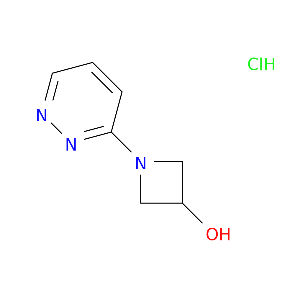 1-(pyridazin-3-yl)azetidin-3-ol hydrochloride