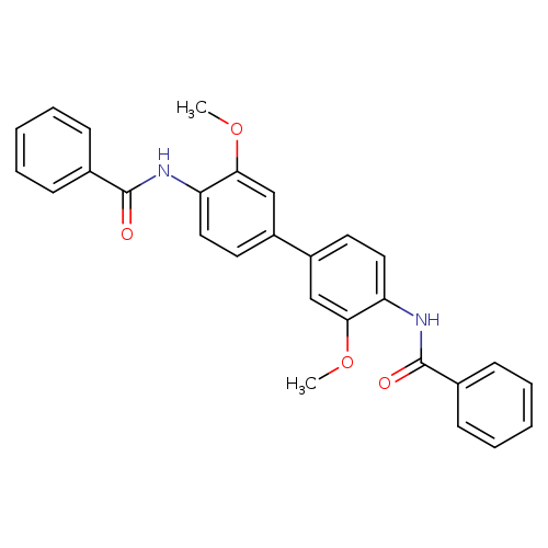 N-{4'-benzamido-3,3'-dimethoxy-[1,1'-biphenyl]-4-yl}benzamide