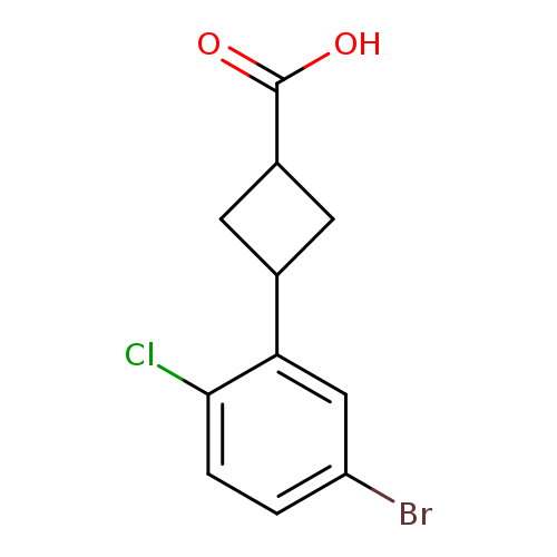 3-(5-bromo-2-chlorophenyl)cyclobutane-1-carboxylicacid,Mixtureofdiastereomers