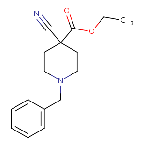 4-Piperidinecarboxylic acid, 4-cyano-1-(phenylmethyl)-, ethyl ester