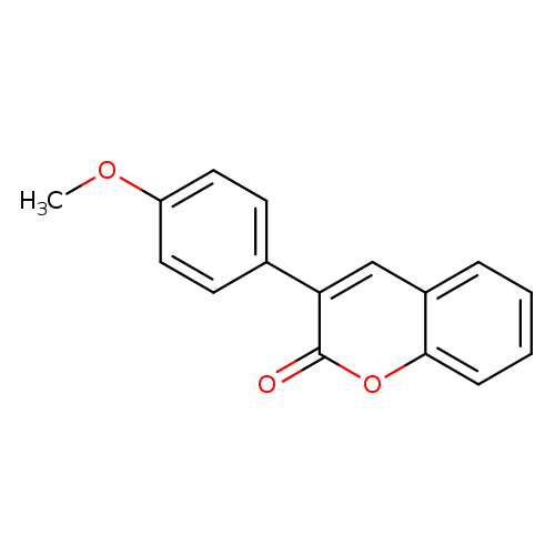 2H-1-Benzopyran-2-one, 3-(4-methoxyphenyl)-